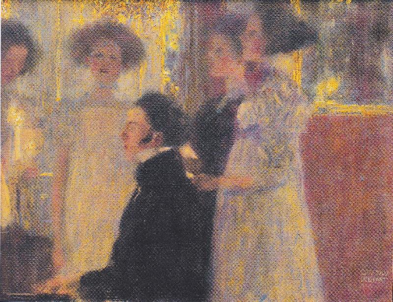 Gustav Klimt Schubert am Klavier I oil painting picture
